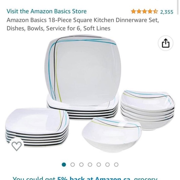 16 piece plate and bowl set - Picture 2 of 2